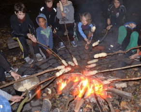 Sportcamps bei Dortmund Lagerfeuer