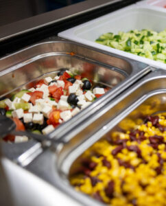 Buffet mit frischem Gemüse