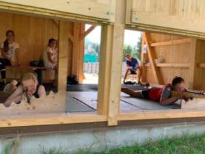 Luftgewehrschießen in eigener Anlage